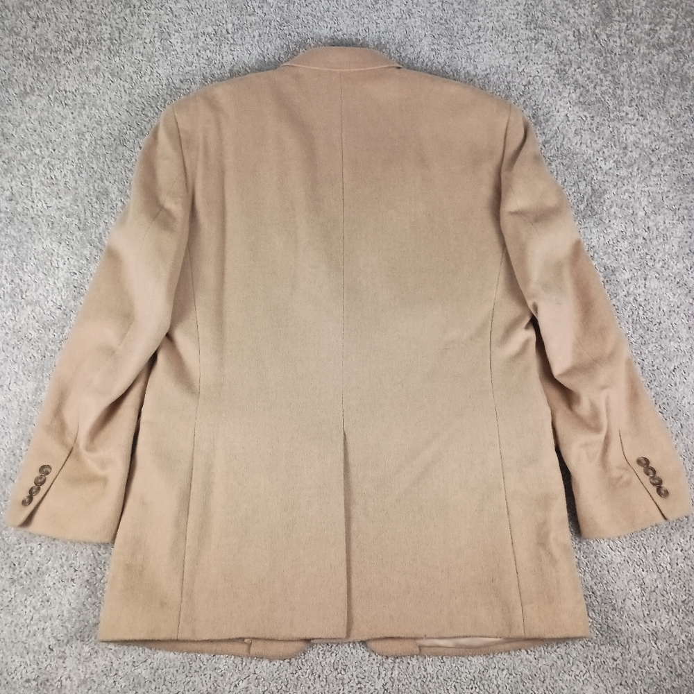 Jos A Bank 44L 100%‎ Camel Hair Beige Mens Blazer - Picture 9 of 13
